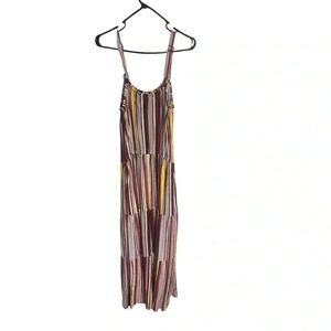 Lane Bryant sleeveless tiered striped dress size 18/20 pockets
